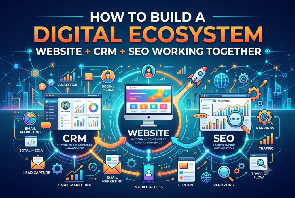 How to Build a Digital Ecosystem: Website + CRM + SEO Working Together